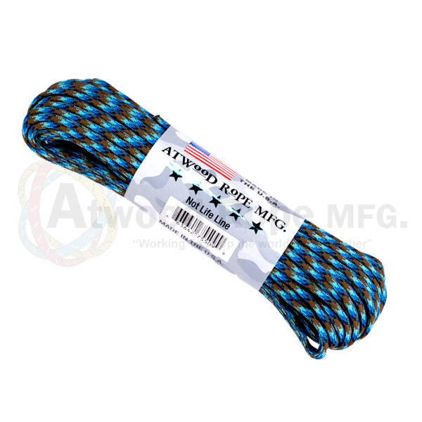Atwood Rope 100ft 550 Paracord - Abyss