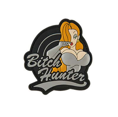 G-FORCE Bitch Hunter PVC Moral Patch - Gris