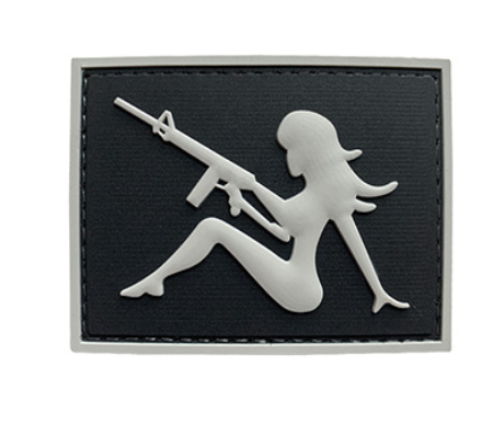 G-Force Mudflap Girl w/ Rifle PVC Morale Patch