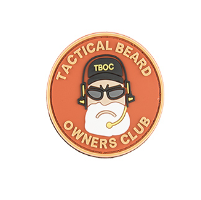 Patch de moral en PVC du Club des propriétaires de barbe tactique G-Force