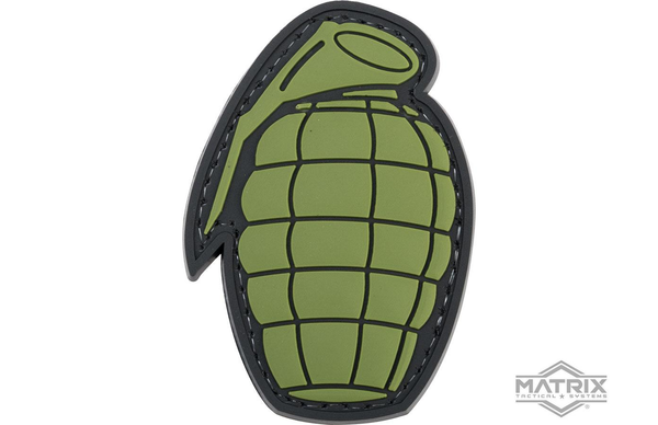 Patch de moral en PVC à grenade d'ananas Matrix