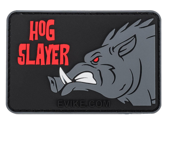 "Hog Slayer" PVC Morale Patch