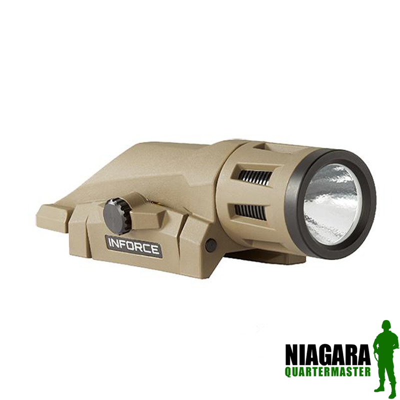 InForce WML Weapon Mounted Multifunction White  and IR LED Tactical Light- Dark Earth
