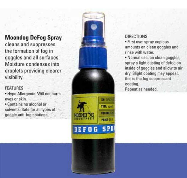 Moondog Airsoft Spray anti-buée pour lunettes DeFog 60 ml