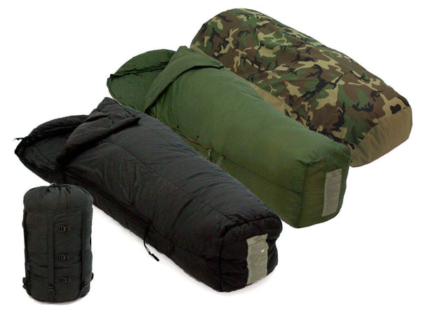 Surplus US Military MSS Black Intermediate Cold Weather Mummy Sleeping Bag - Niagara Quartermaster