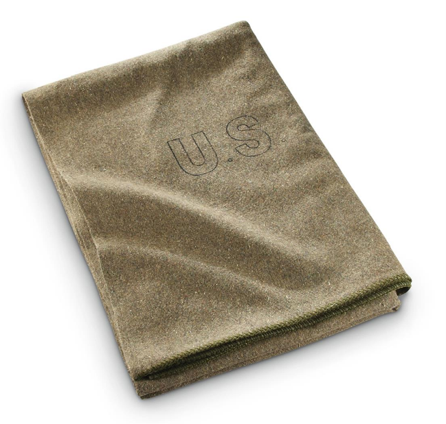 Surplus US Wool Blanket - Olive - Niagara Quartermaster